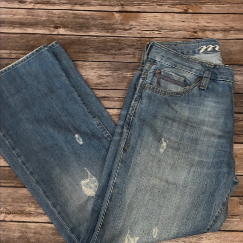 Mavi distressed boot cut jeans size 32